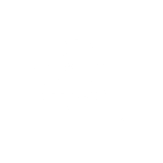 white icon of a magnifying glass and EKG symbol