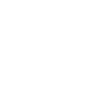 white icon of hands overlapping in teamwork fashion