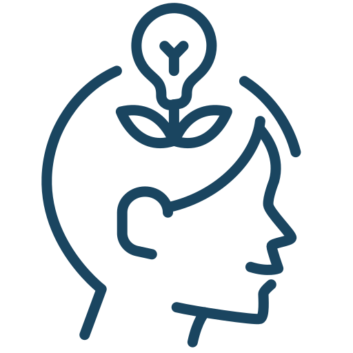 head with bulb icon